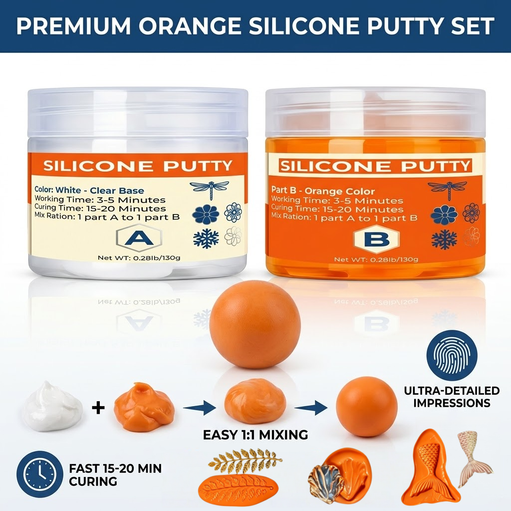 Resin Art Tools - 260g/120g Silicone Putty DIY Crafting Set