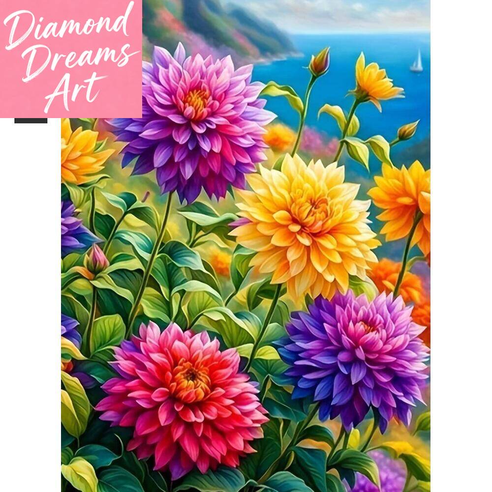 Resin Art Wall Decor - Frameless, Diamond Painting New Color Flower