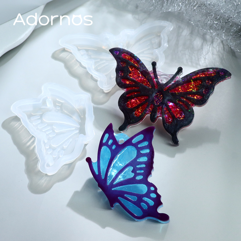 Resin Art Kit With Molds - 1Set Butterfly Keychain Epoxy Resin Mold