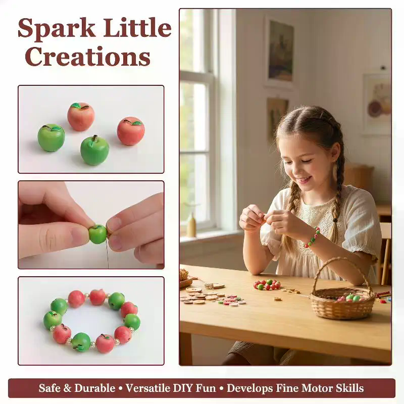 Resin Art Love - Cute Fruit Resin Loose Beads 3D