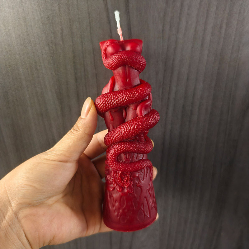 Resin Art Flowers - DIY Female Body Snake Silicone Candle
