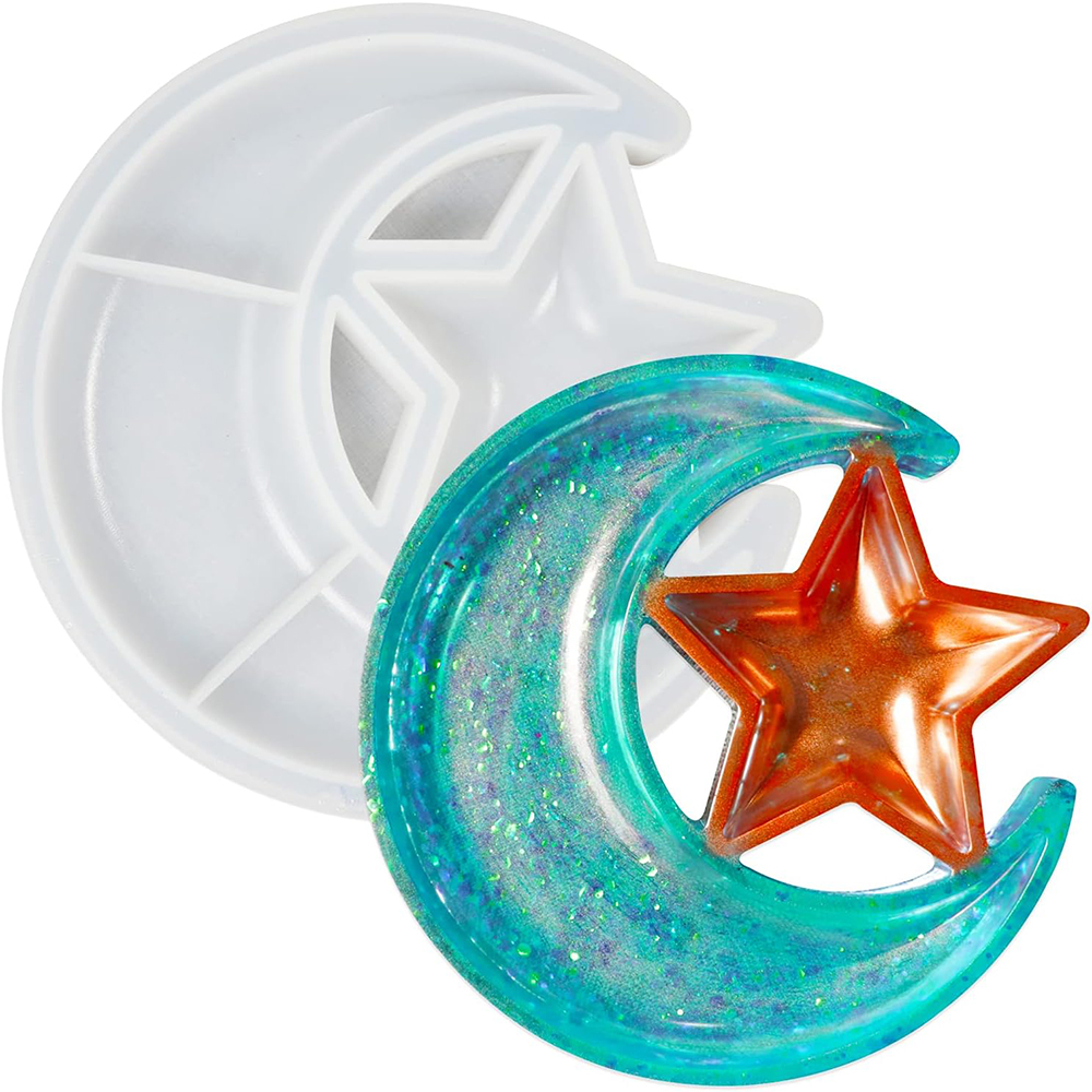 Silicone Mold Ocean - Moon Star Tray Silicone Resin Mold