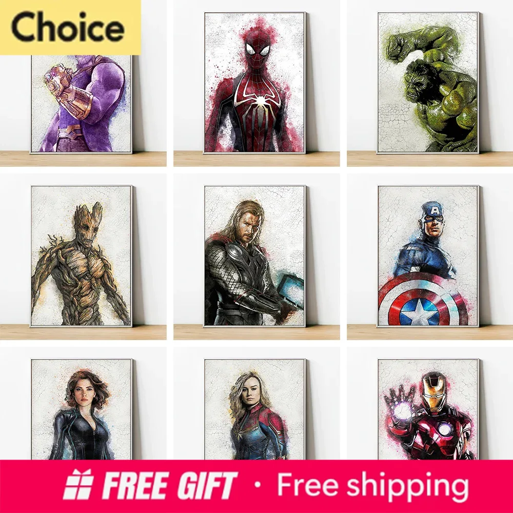 Resin Art Wall Decor - Marvel Superhero Spider-Man Iron Man Home