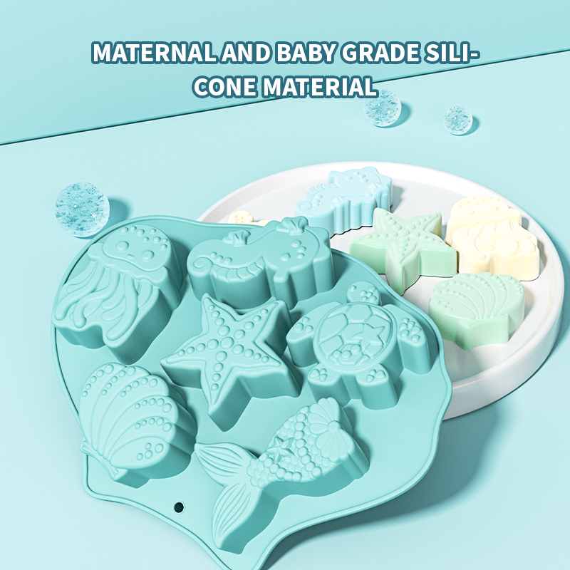 Ocean Fondant Silicone Mold Sh - Silicone Mold Ocean 评论和价格