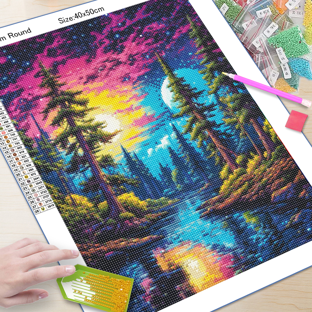 unframe 5D Diamond Art Paintin - Resin Art Wall Decor 评论和价格