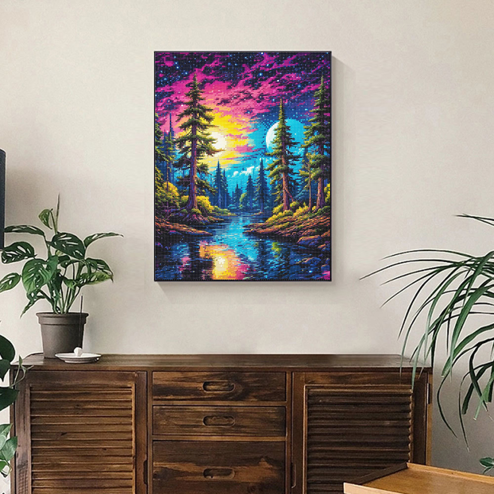 unframe 5D Diamond Art Paintin - Resin Art Wall Decor 评论和价格