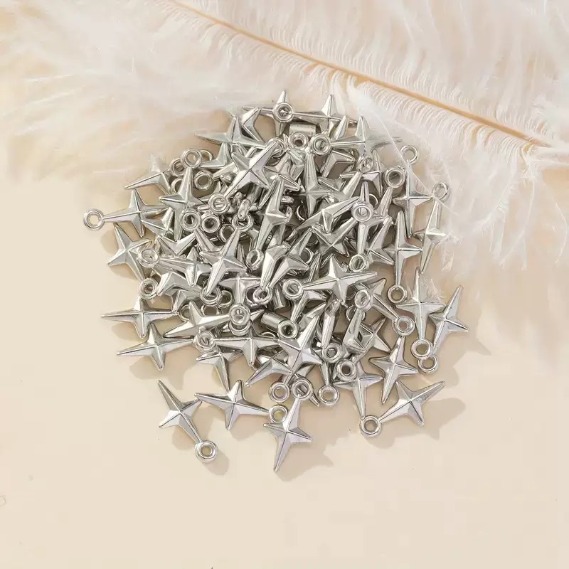 100pcs 16x8mm Charms Shining S - Resin Art Love 评论和价格