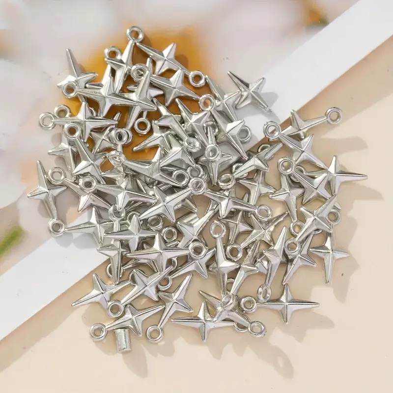100pcs 16x8mm Charms Shining S - Resin Art Love 评论和价格