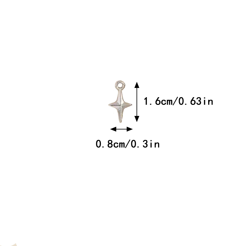 100pcs 16x8mm Charms Shining S - Resin Art Love 评论和价格