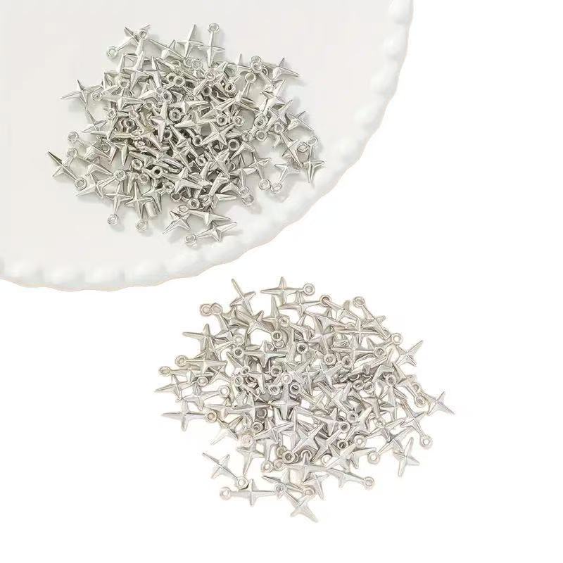 100pcs 16x8mm Charms Shining S - Resin Art Love 评论和价格