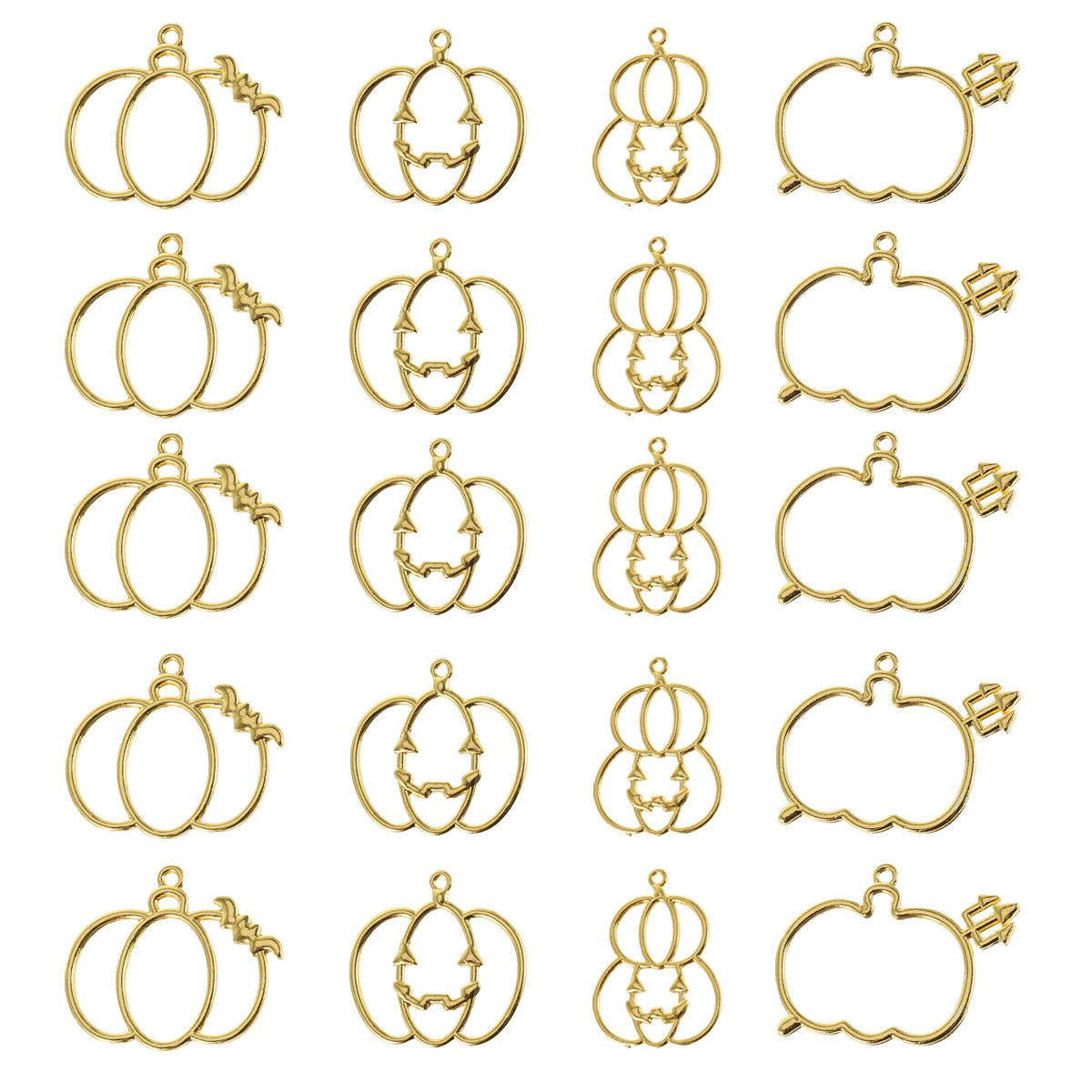 20Pcs DIY Pumpkin Resin Pendan - Resin Art Diy Kit 评论和价格