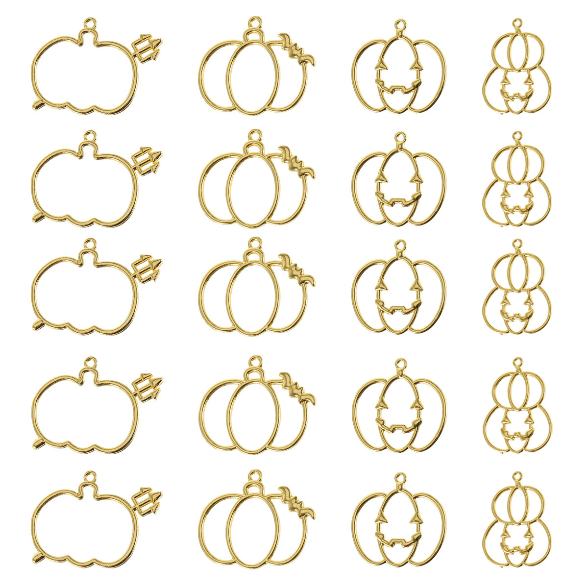 20Pcs DIY Pumpkin Resin Pendan - Resin Art Diy Kit 评论和价格