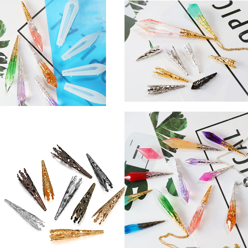 1pcs DIY Crystal Pendulum Epox - Resin Art Kit With Molds 评论和价格