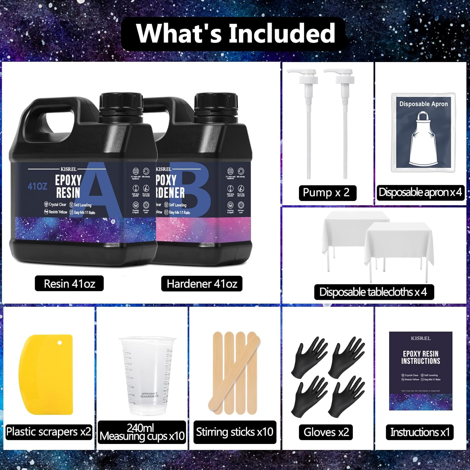 Crystal Clear Epoxy Resin Kit  - Resin Art Kit With Molds 评论和价格