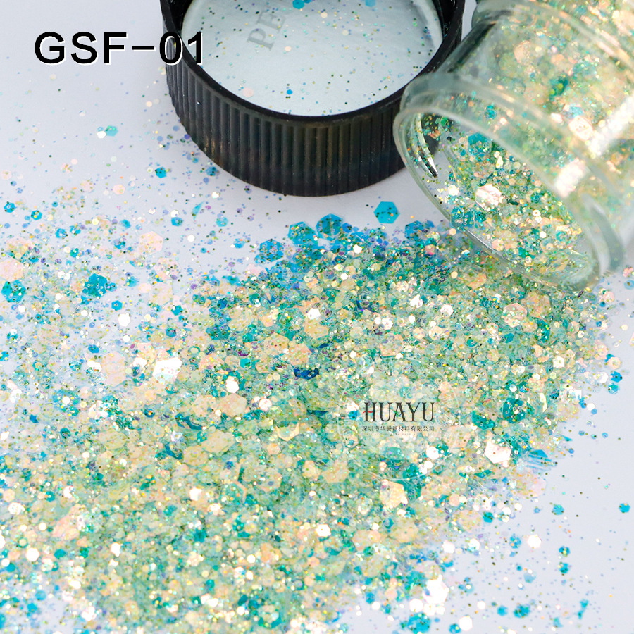 Mixed Chunky Holographic Glitt - Mica Flake Resin 评论和价格