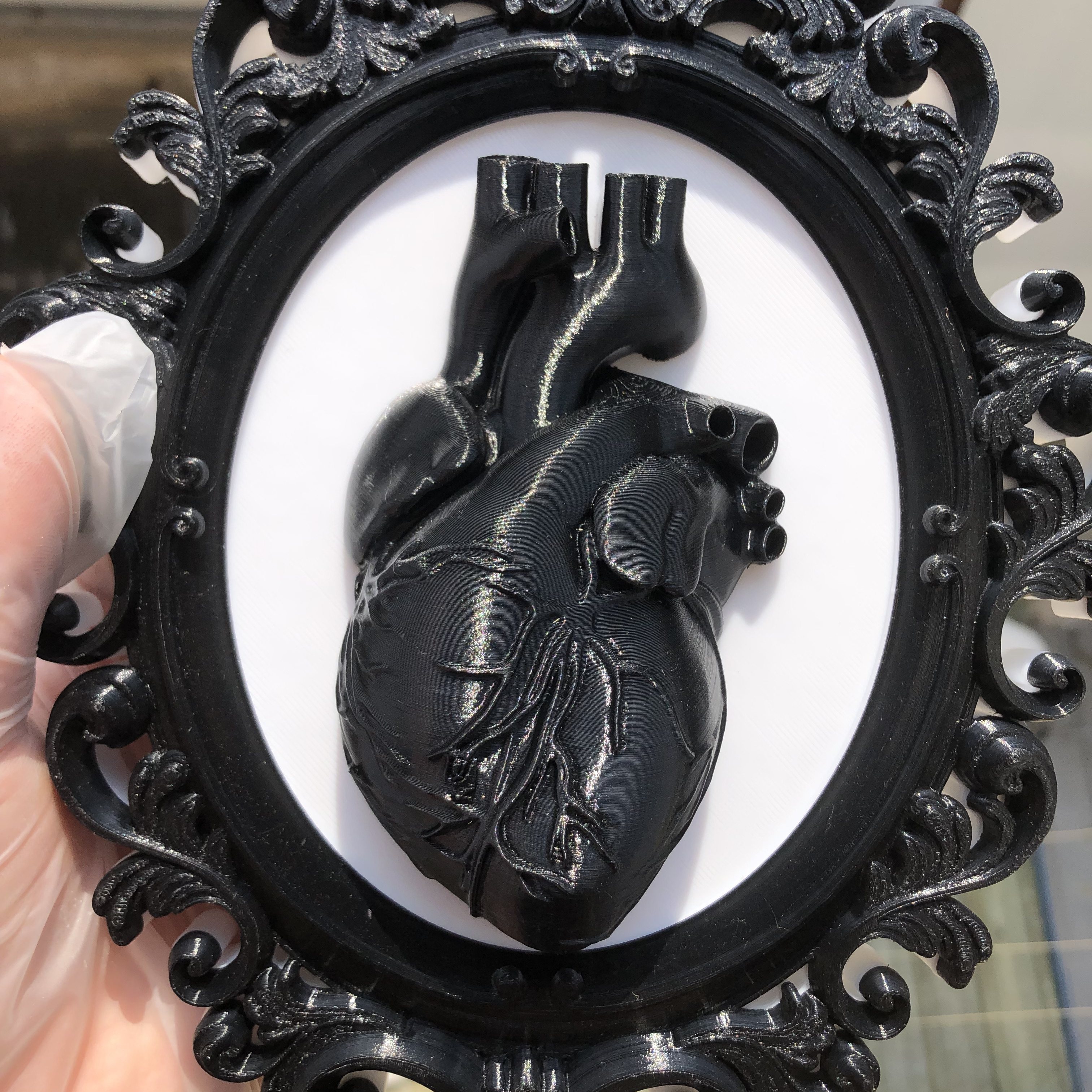 Heart Photo Frame Wall Art Dec - Resin Art Wedding Gift 评论和价格
