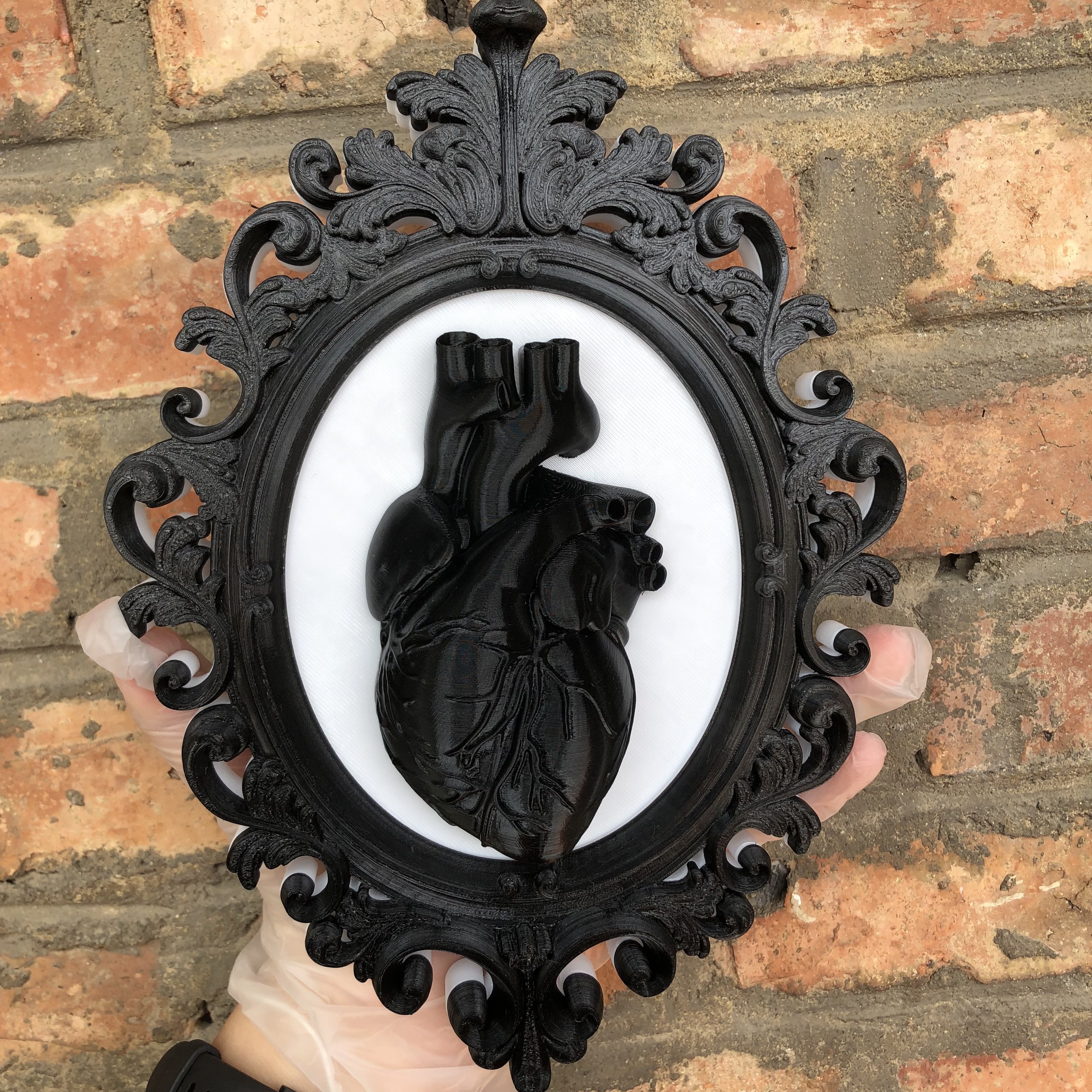 Heart Photo Frame Wall Art Dec - Resin Art Wedding Gift 评论和价格