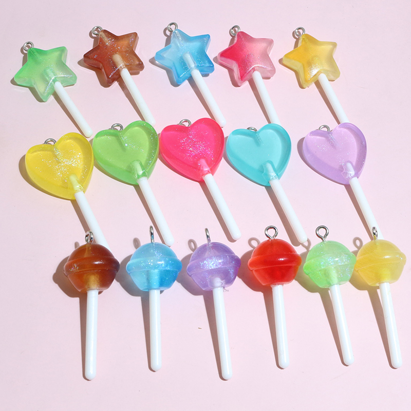 10pcs Mixed Colors Resin Cute  - Resin Art Love 评论和价格