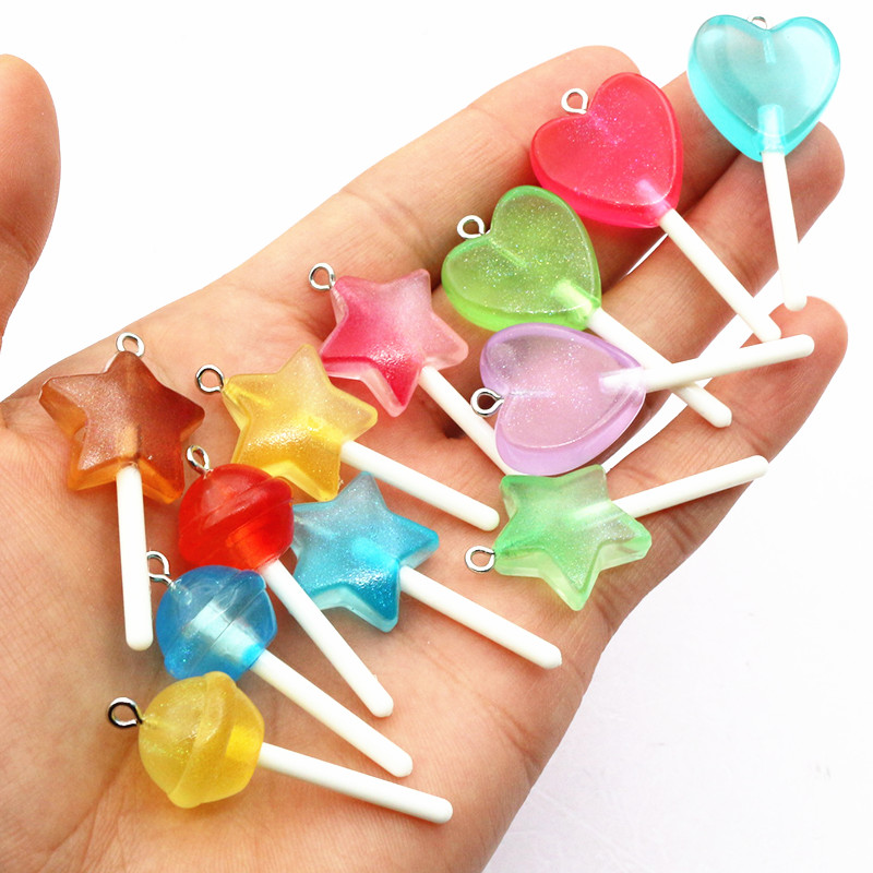 10pcs Mixed Colors Resin Cute  - Resin Art Love 评论和价格