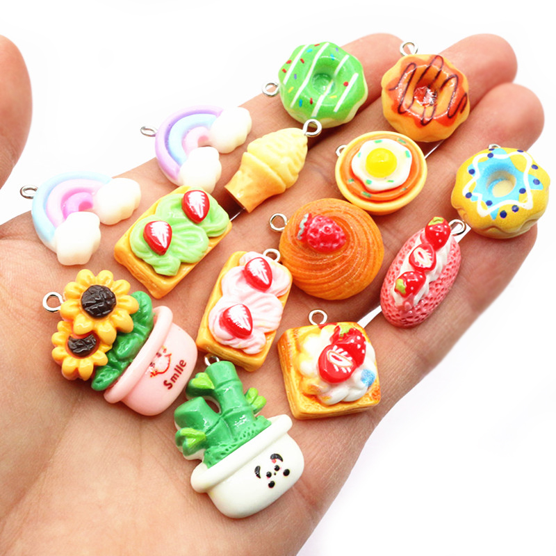 10pcs Mixed Colors Resin Cute  - Resin Art Love 评论和价格
