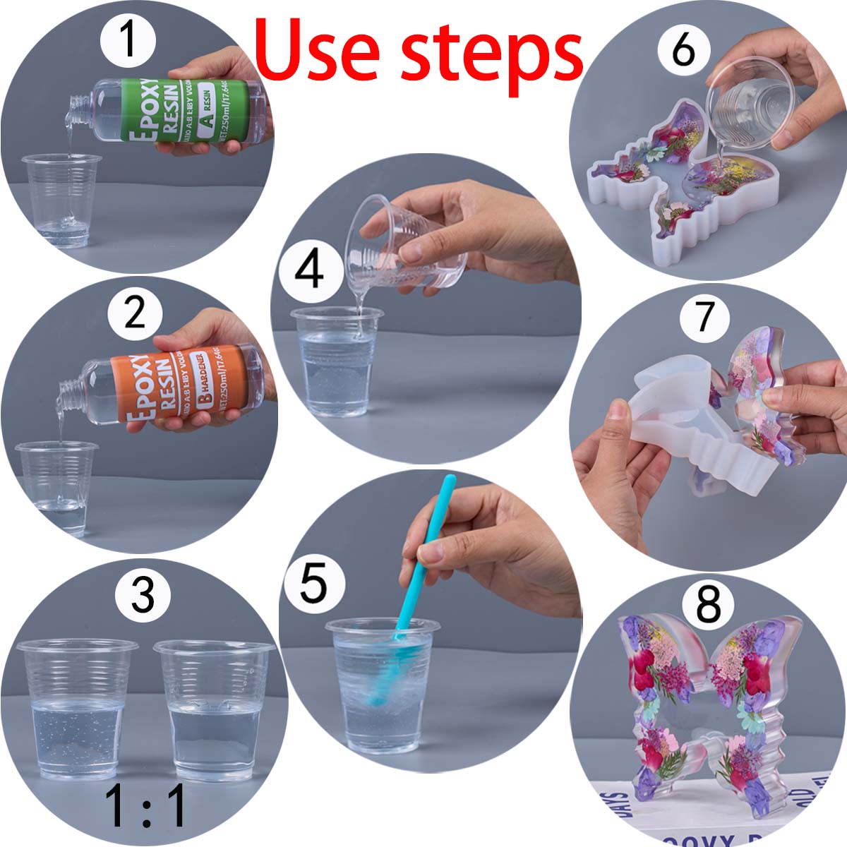 1:1 Ratio Epoxy Resin Kit Anti - Resin Art Tools 评论和价格