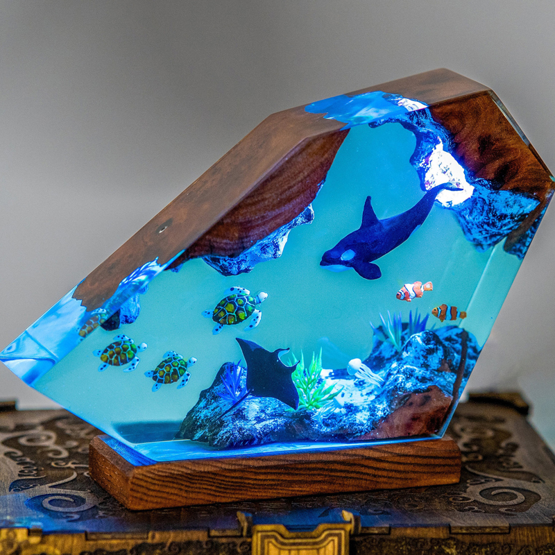 Seabed World Organism Resin Ta - Resin Art World 评论和价格