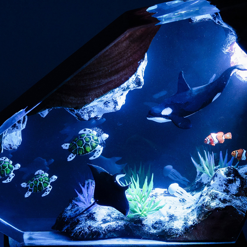 Seabed World Organism Resin Ta - Resin Art World 评论和价格