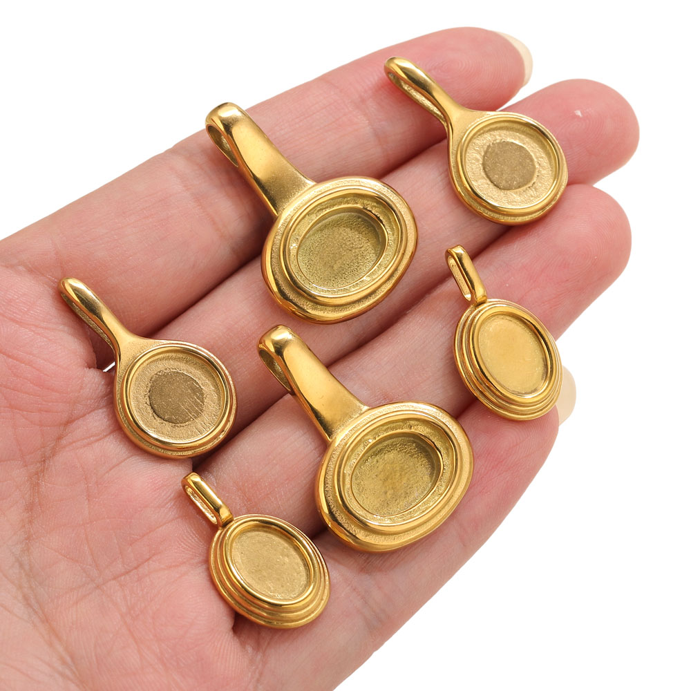 5pcs Stainless Steel Round Ova - Resin Art Love 评论和价格