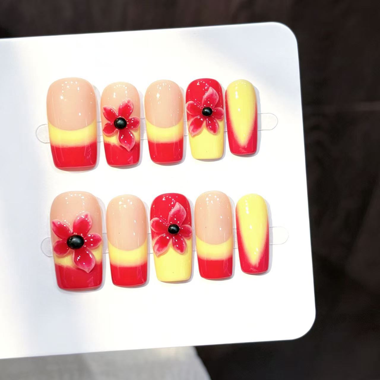 10pcs Handmade Summer Day Fals - Resin Art Flowers 评论和价格
