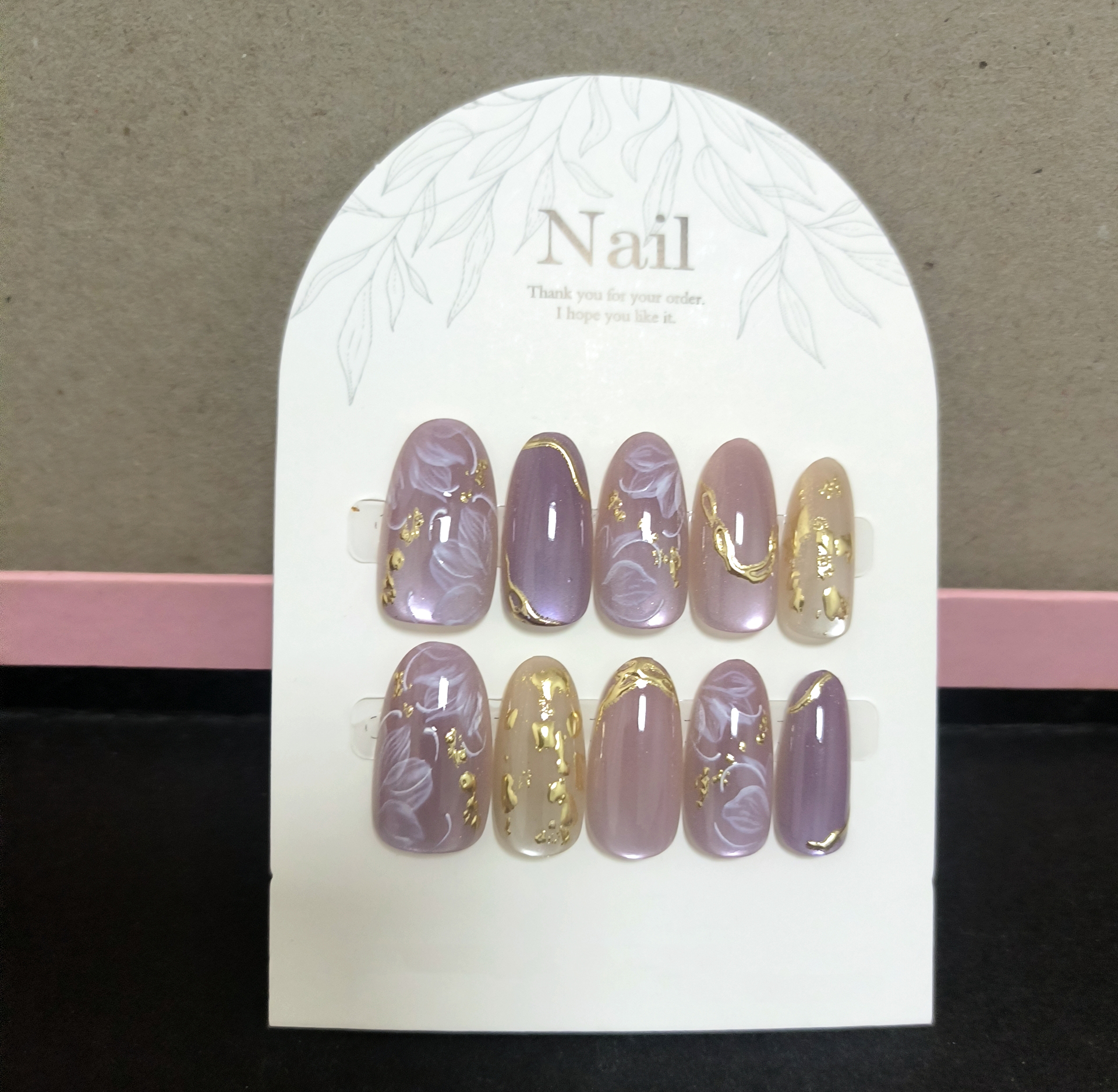 10pcs Handmade Press On Nails  - Resin Art Flowers 评论和价格