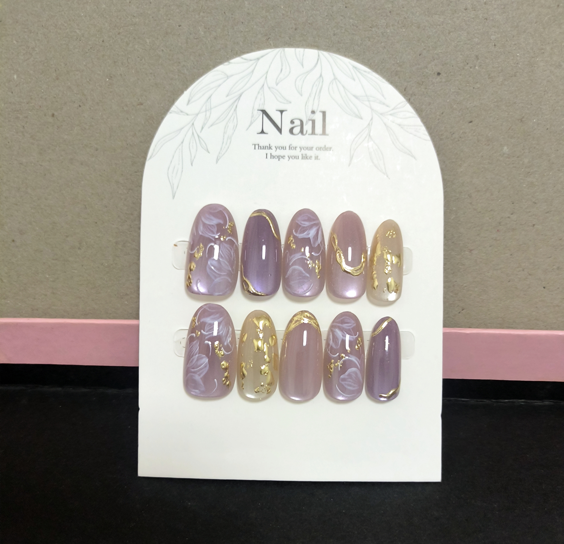 10pcs Handmade Press On Nails  - Resin Art Flowers 评论和价格