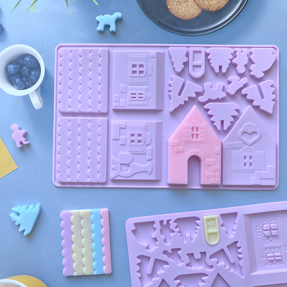 1pc Christmas House Chocolate  - Silicone Mold Ocean 评论和价格