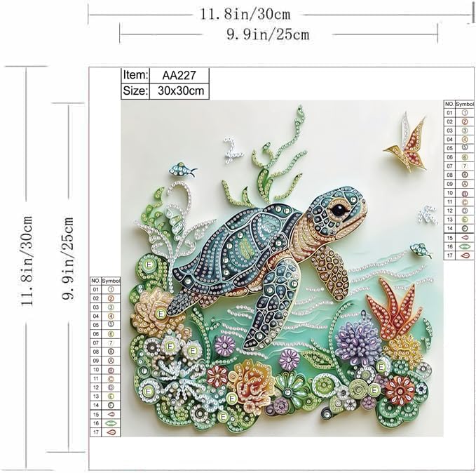 Sea Turtle Animal Diamond Pain - Resin Art Flowers 评论和价格