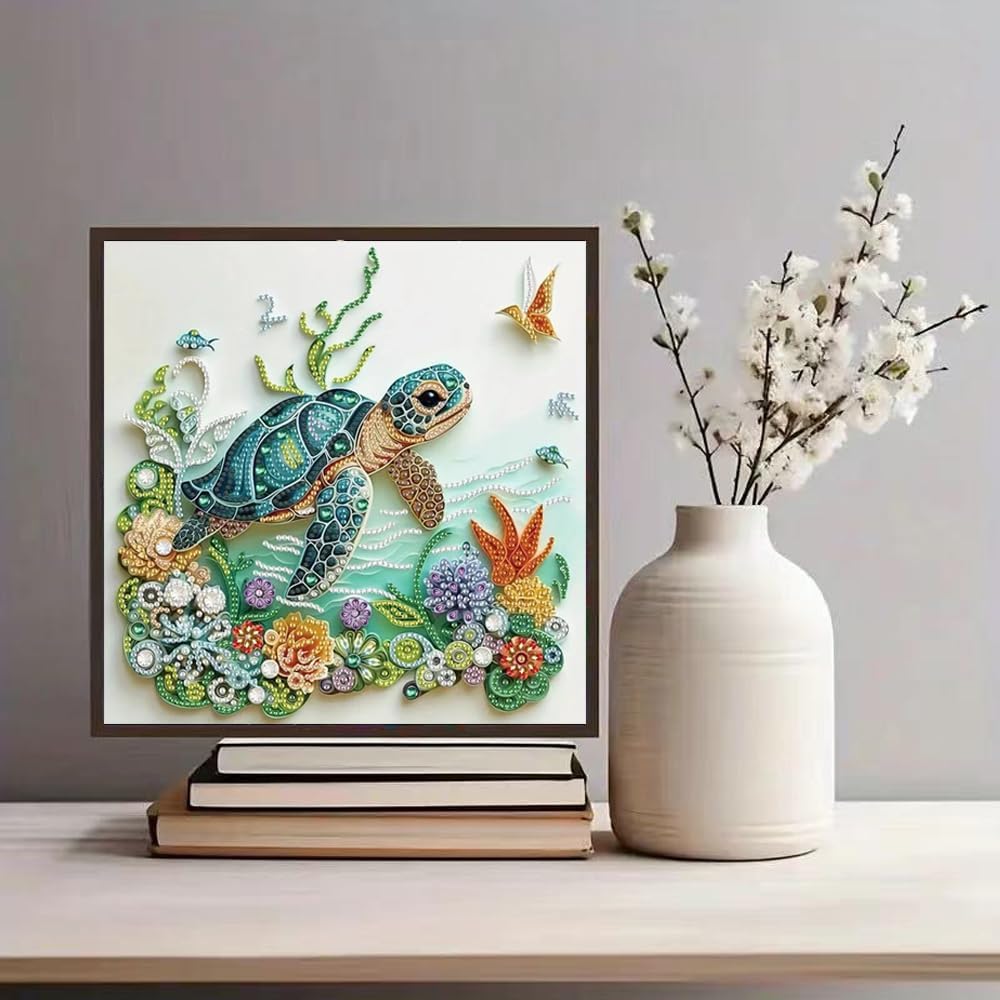Sea Turtle Animal Diamond Pain - Resin Art Flowers 评论和价格