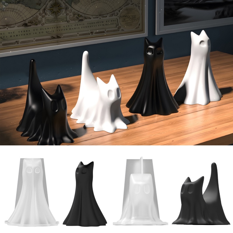 Ghost Cat Halloween Desktop Or - Resin Art Kit With Molds 评论和价格