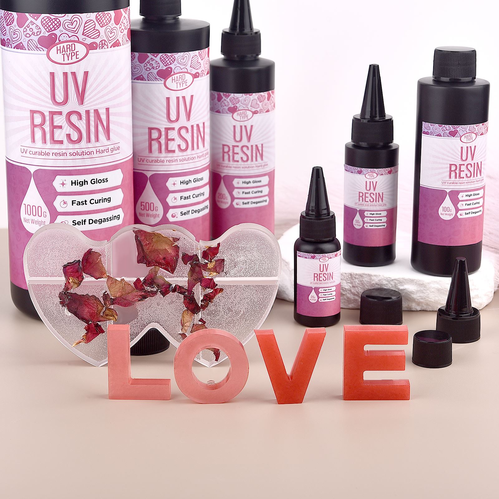 UV Resin Glue Transparent Epox - Resin Art Tools 评论和价格