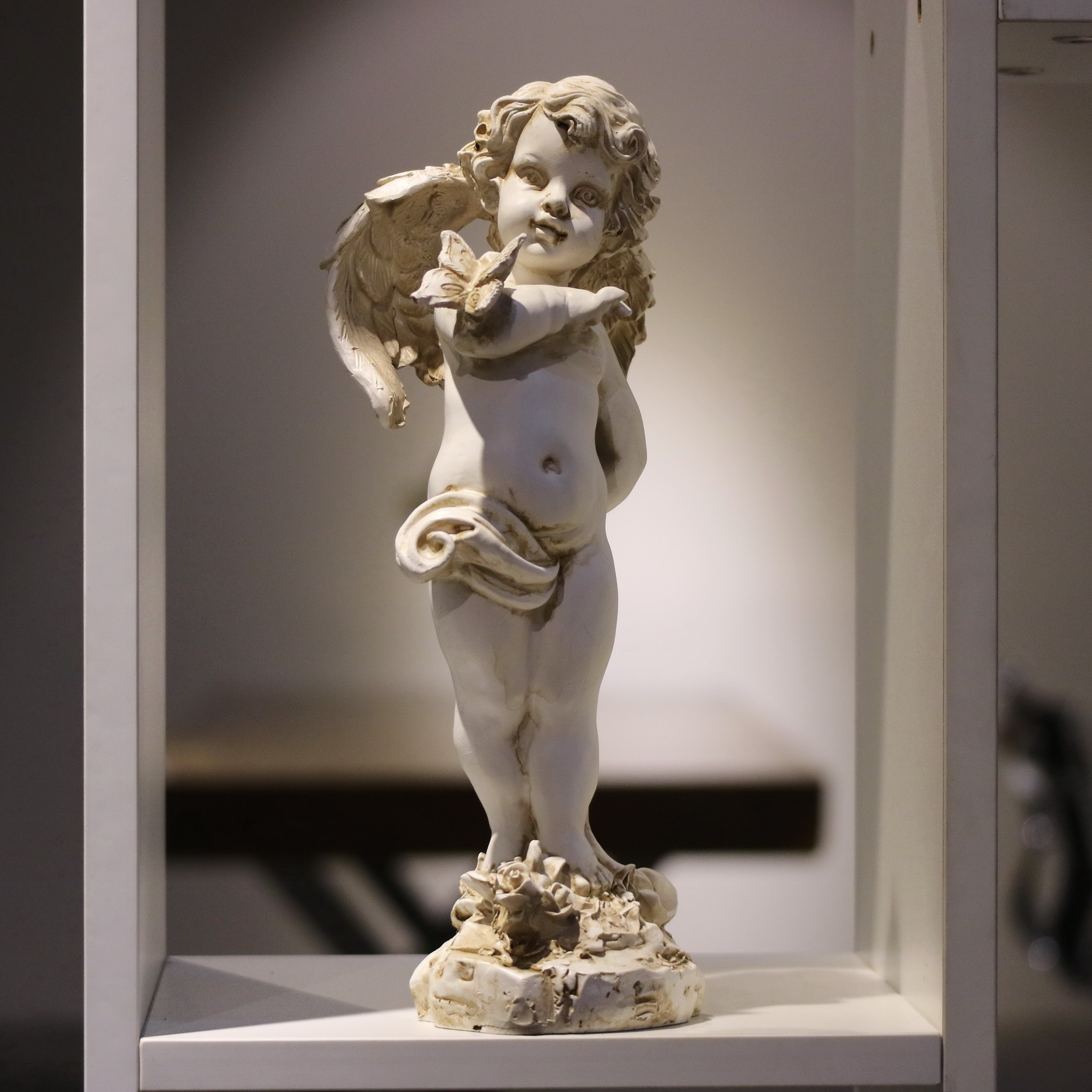 Retro Resin Angel Figurine 29c - Resin Art Wedding Gift 评论和价格