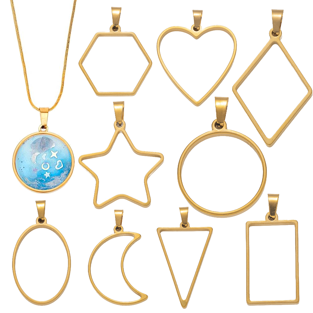 5pcs Stainless Steel Open Back - Resin Art Love 评论和价格