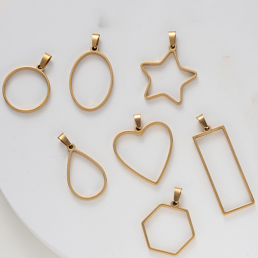 5pcs Stainless Steel Open Back - Resin Art Love 评论和价格