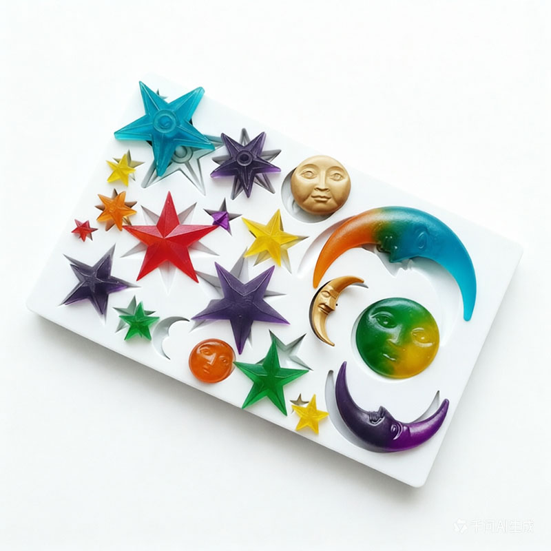 Sun Face Moon Stars Polymer Cl - Resin Art Kit With Molds 评论和价格
