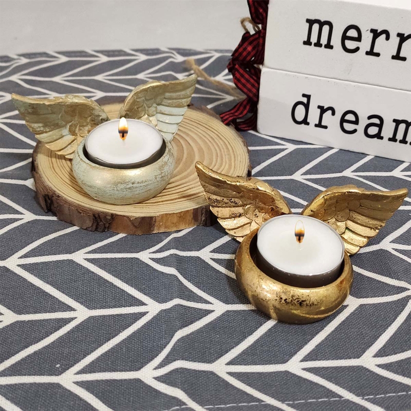Angel Wings Holder Resin Statu - Resin Art Wedding Gift 评论和价格