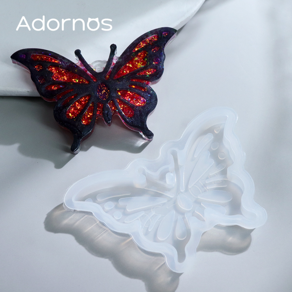 1Set Butterfly Keychain Epoxy  - Resin Art Kit With Molds 评论和价格