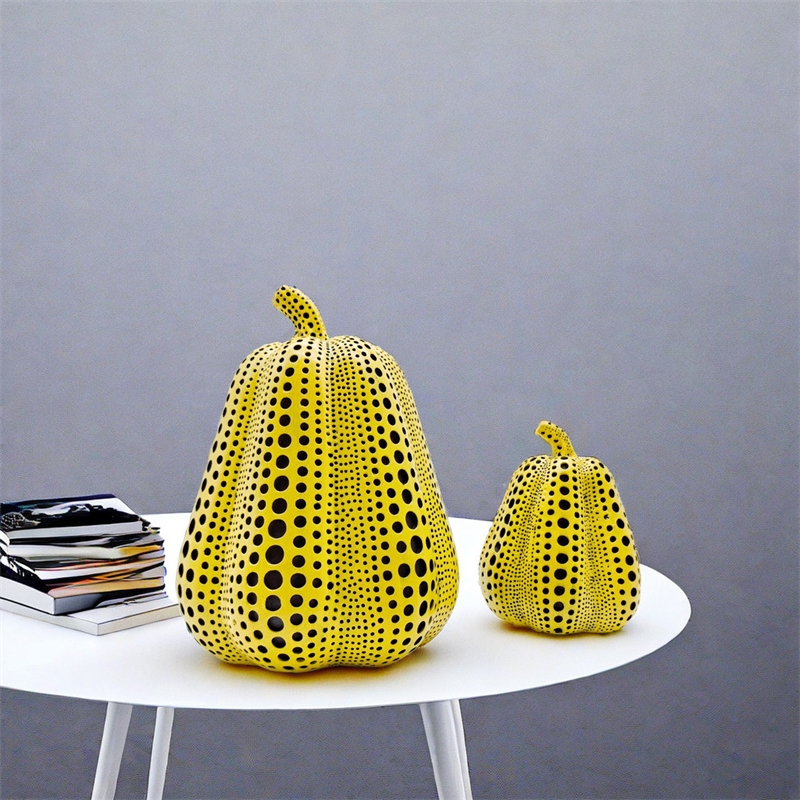 Yellow Pumpkin Resin Pigeon Ow - Resin Art Wedding Gift 评论和价格