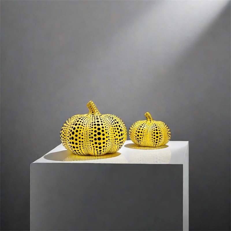Yellow Pumpkin Resin Pigeon Ow - Resin Art Wedding Gift 评论和价格