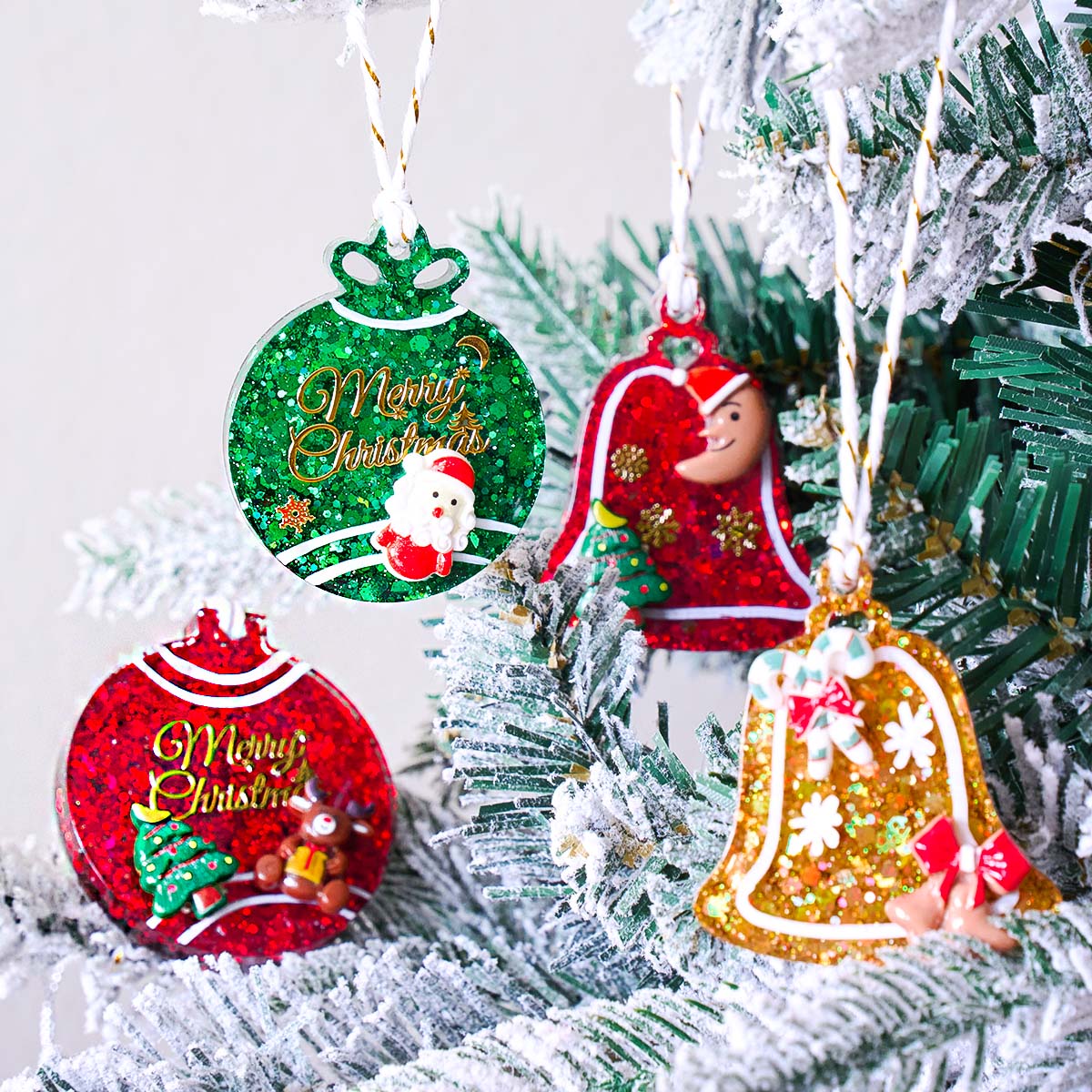 Xmas Tag Pendant Silicone Mold - Resin Art Tools 评论和价格