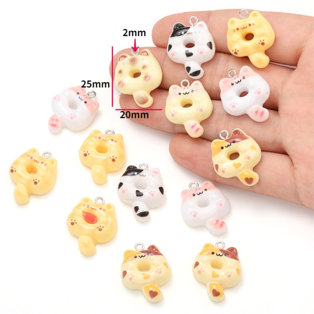 10Pcs Kawaii Cartoon Cat Resin - Resin Art Love 评论和价格