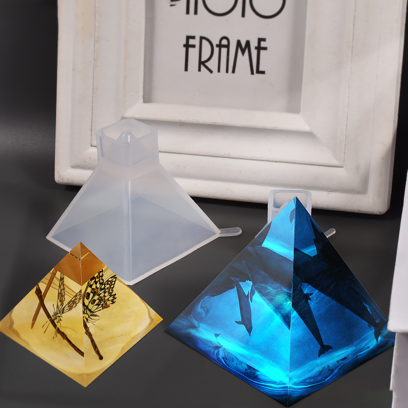 1pcs Pyramid Silicone Molds DI - Resin Art Kit With Molds 评论和价格