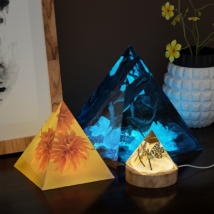 1pcs Pyramid Silicone Molds DI - Resin Art Kit With Molds 评论和价格