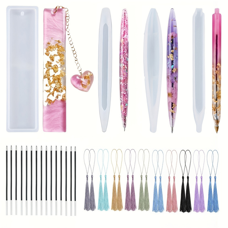 39Pen and bookmark silicone mo - Resin Art Tools 评论和价格