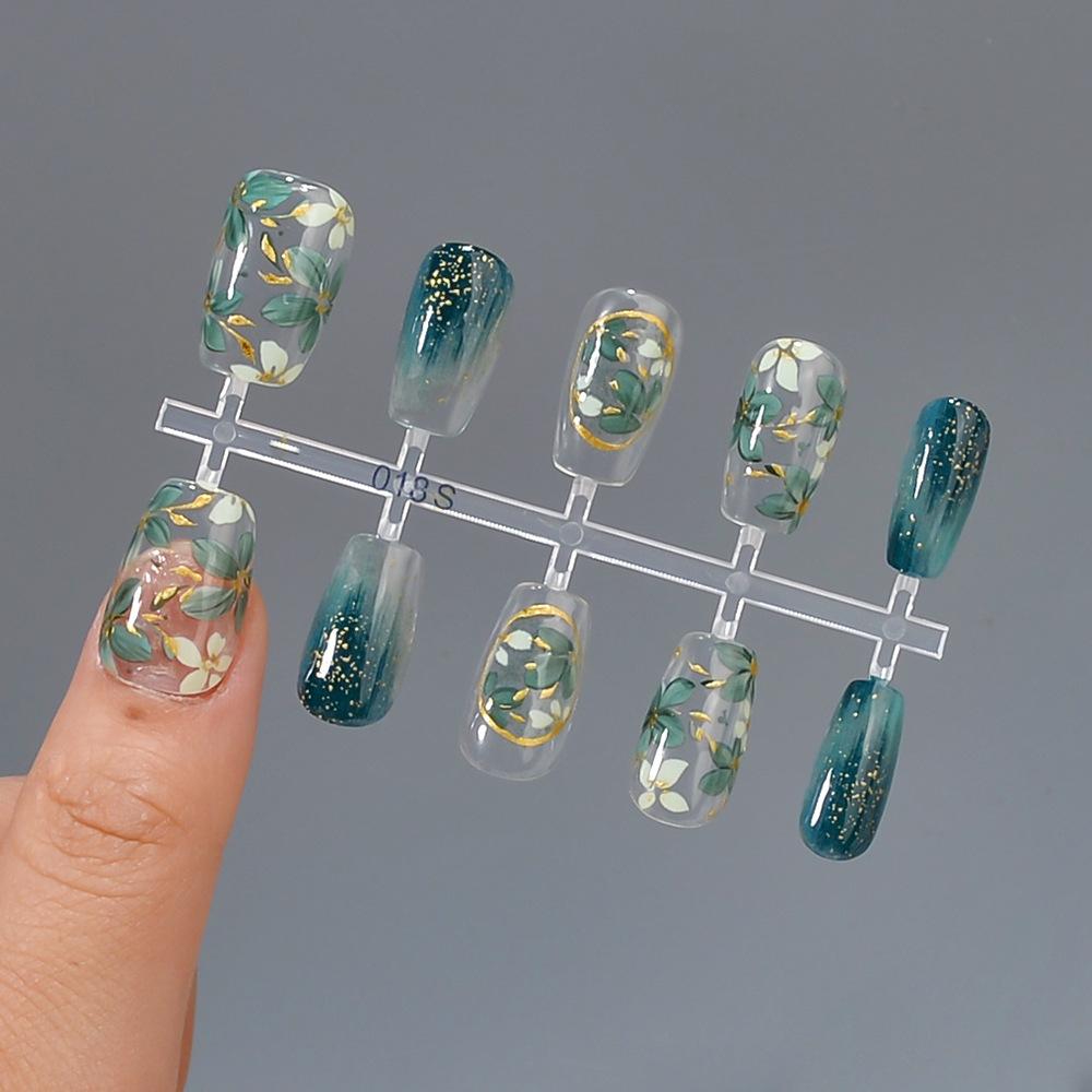 10pcs Spring Summer New Green  - Resin Art Flowers 评论和价格